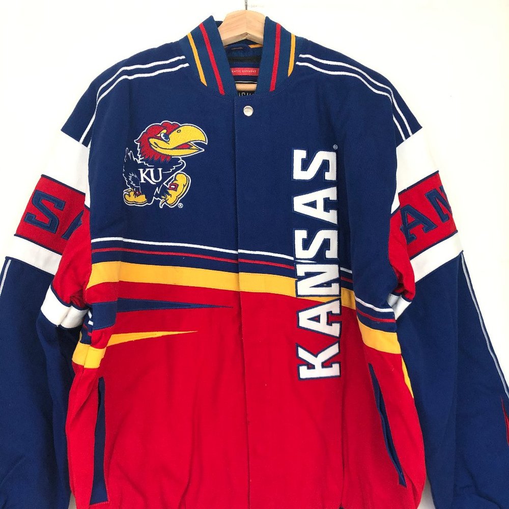 AUTHENTIC UNIVERSITY OF KANSAS NCAA BOMBER JACKET